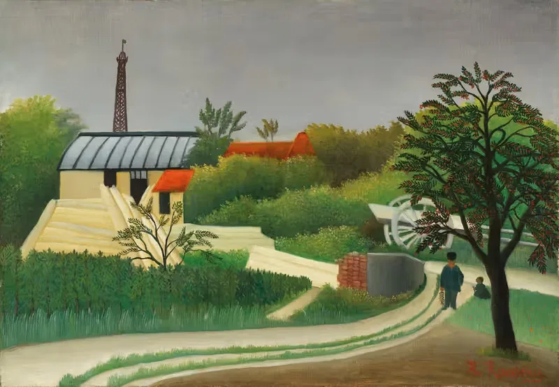 Scierie aux environs de Pari — Henri Rousseau
