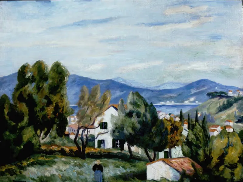 Saint Tropez vu de la Maison de Vildrac — Henri Manguin