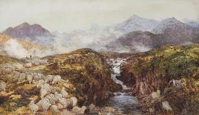 Сцена рядом с Беттс-ю-коэд by Генри Кларенс Уэйт, 1862 — digital art print download