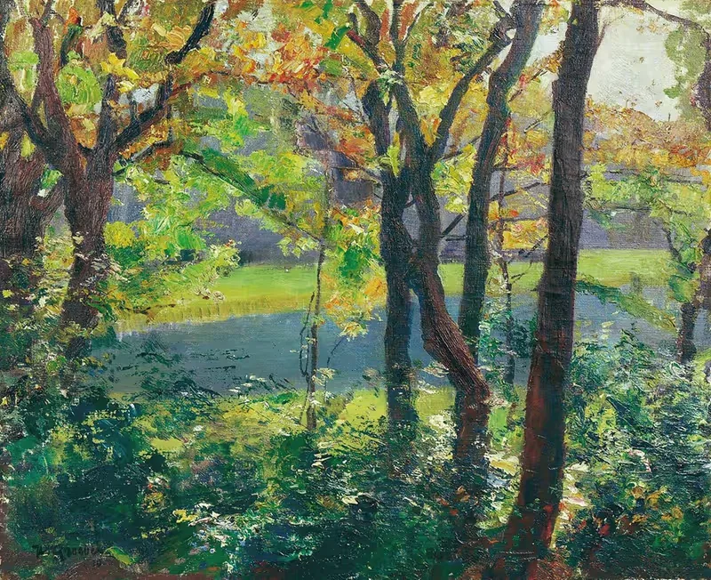 Озеро Лангбюргнер by Германн Гробер, 1910 — digital art print download