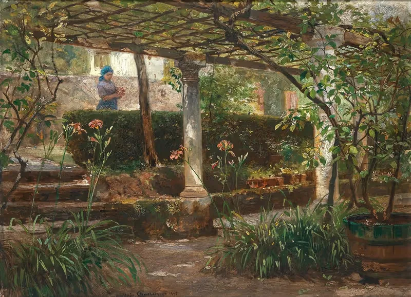 Tiger lilys on southern terrace — Hugo Charlemont