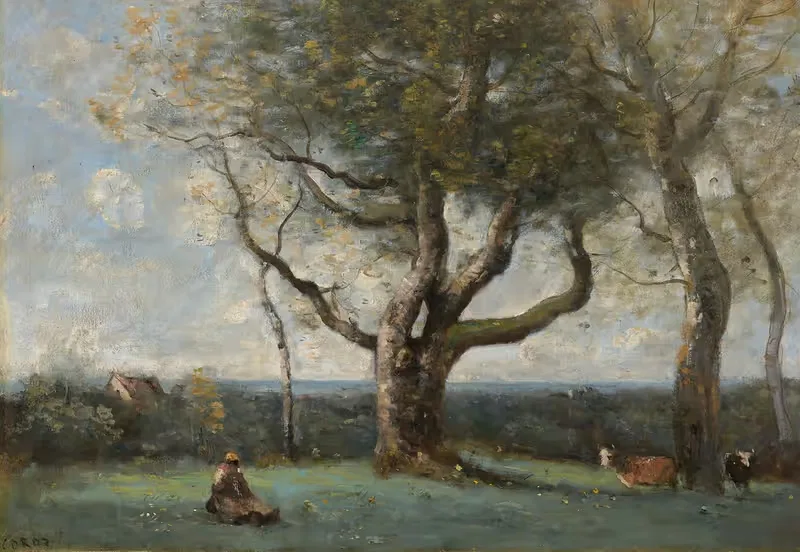 Le gros arbre (environs de Gournay) — Jean-Baptiste-Camille Corot