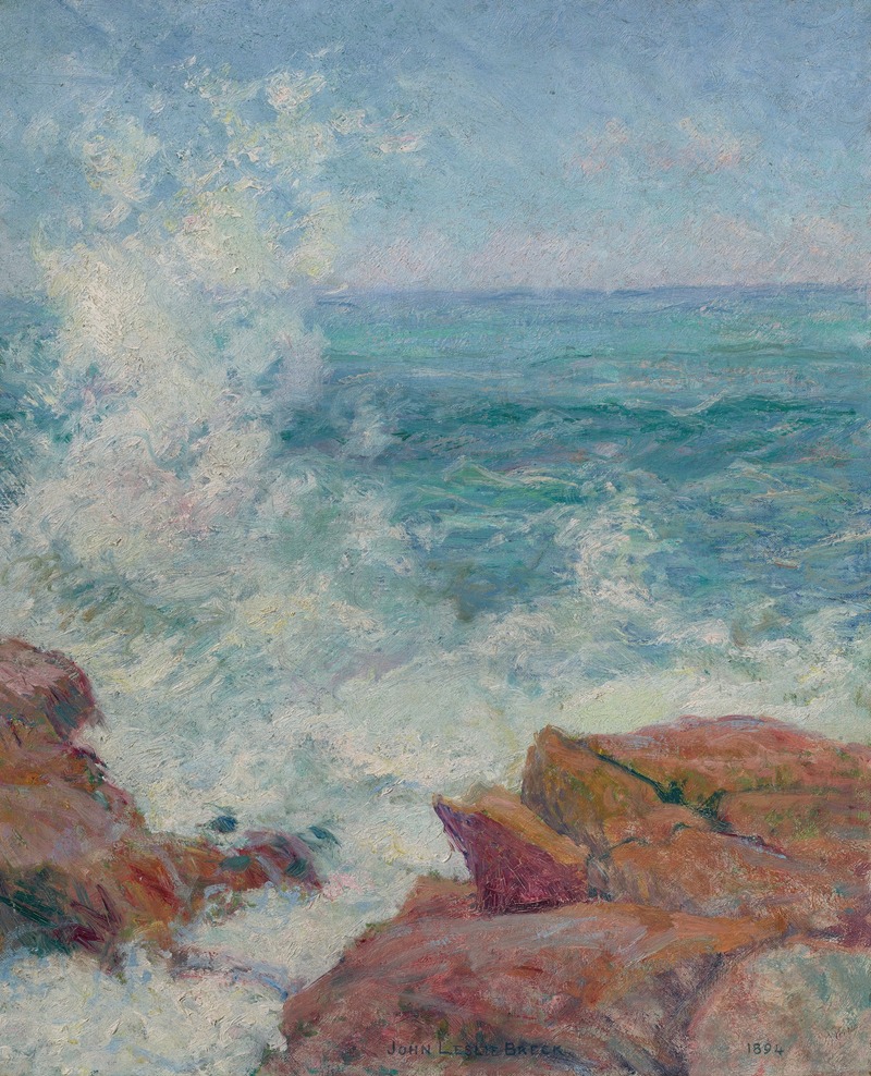 Серфинг в Глостере by Джон Лесли Брек, 1894 — digital art print download