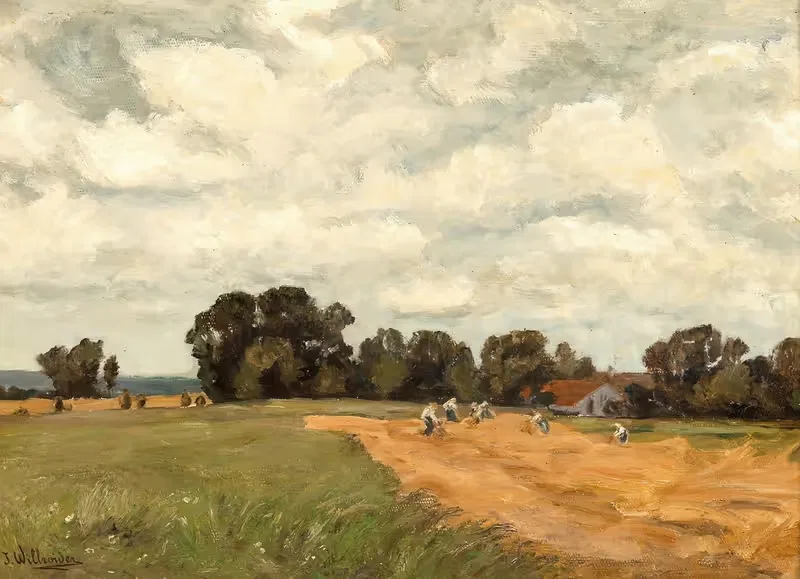 Grain Harvest in the Alpine Foreland — Josef Willroider