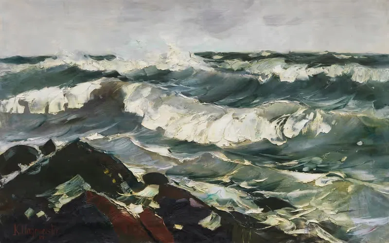Волна (Бурное море) by Карл Хагемейстер, 1911 — digital art print download