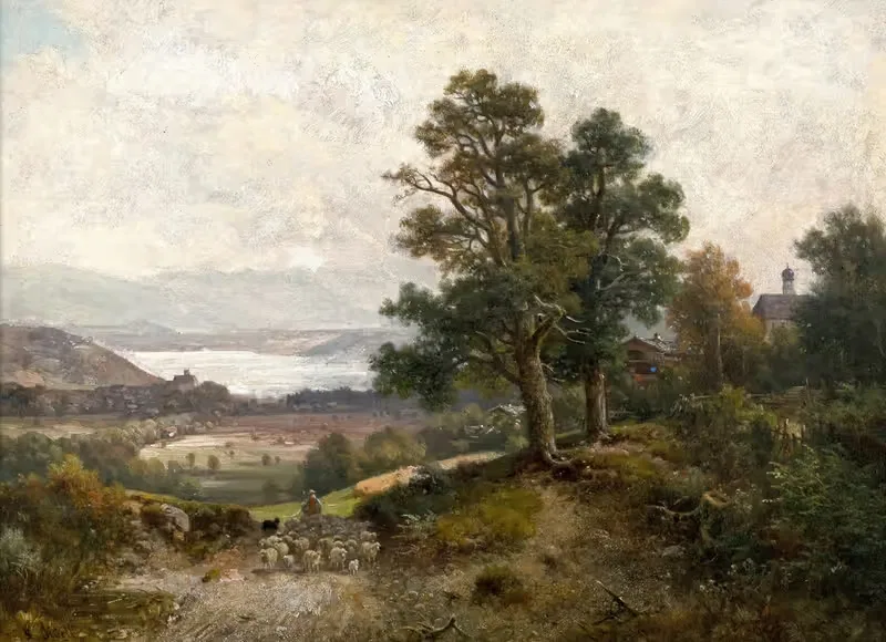 Am Ammersee by Ludwig Sckell — digital art print download