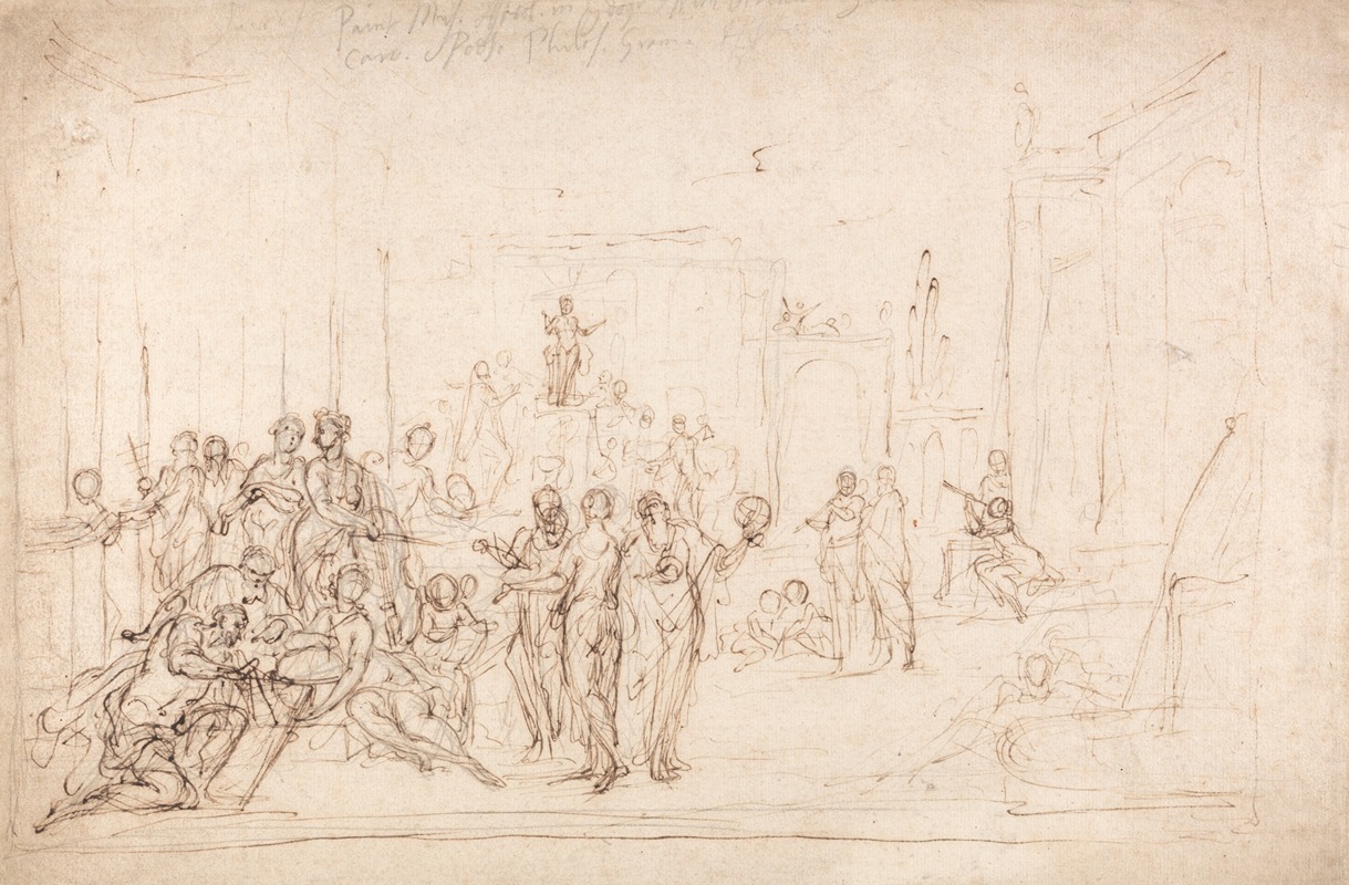 Apollo and the Muses by Sir James Thornhill — digital art print download
