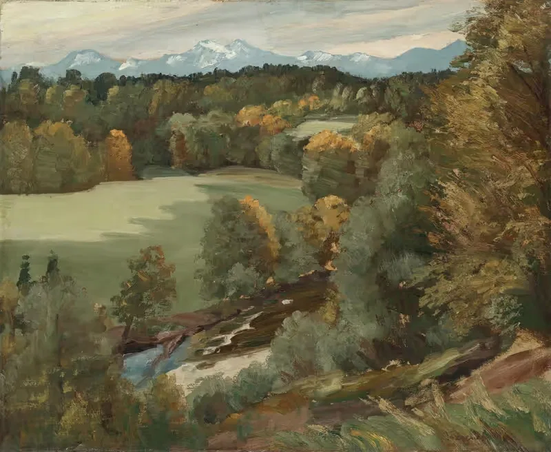 Blick von St. Salvator auf die Prien — Max Tresenreiter