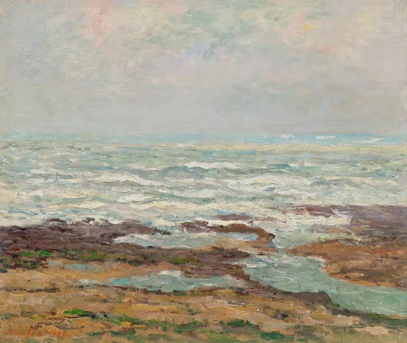 Marine, mer montante, Yport — Maxime Maufra