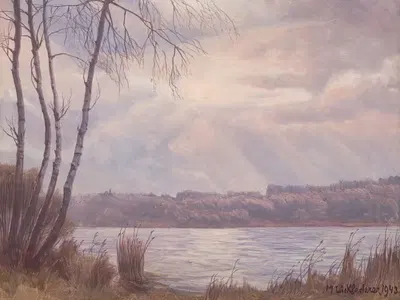 Вечер у Симзее by Михаэль Ликледерер, 1943 — digital art print download