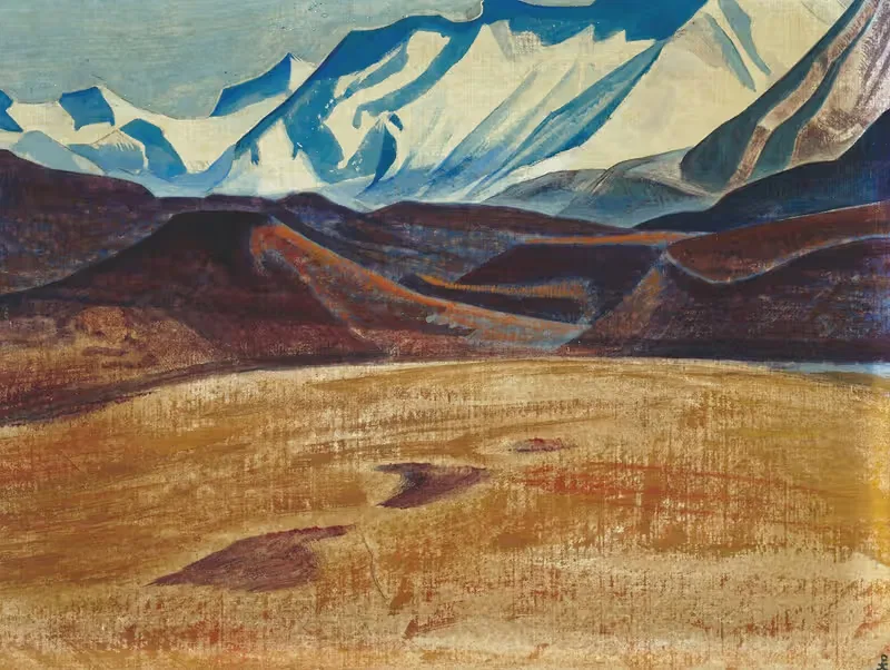 Равнины Депсанг by Николай Рерих, 1925 — digital art print download