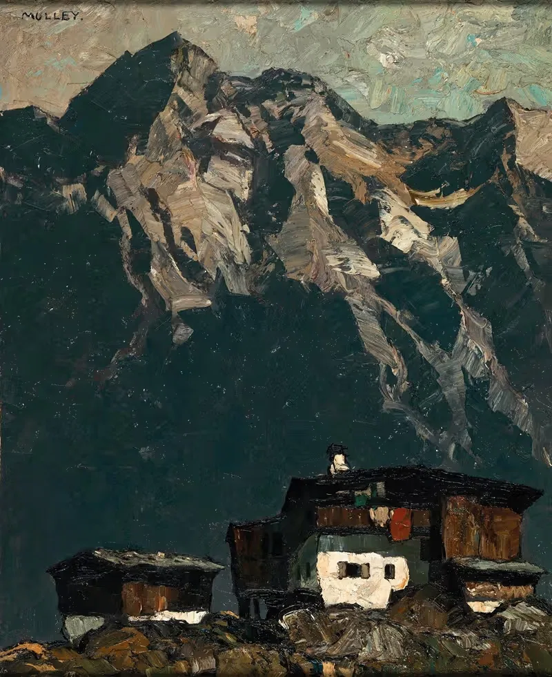 Bauernhof im Hochgebirge — Oskar Mulley