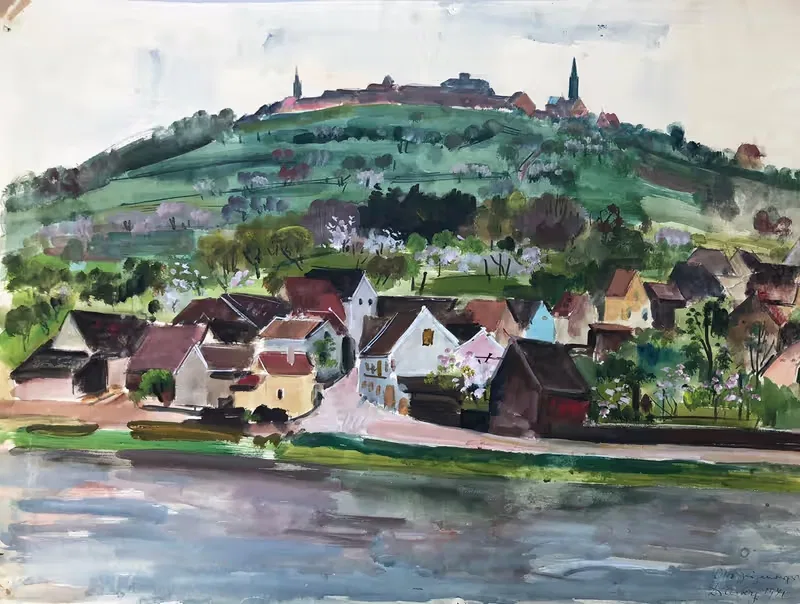 Die Bergfeste Dilsberg bei Heidelberg — Otto Geigenberger