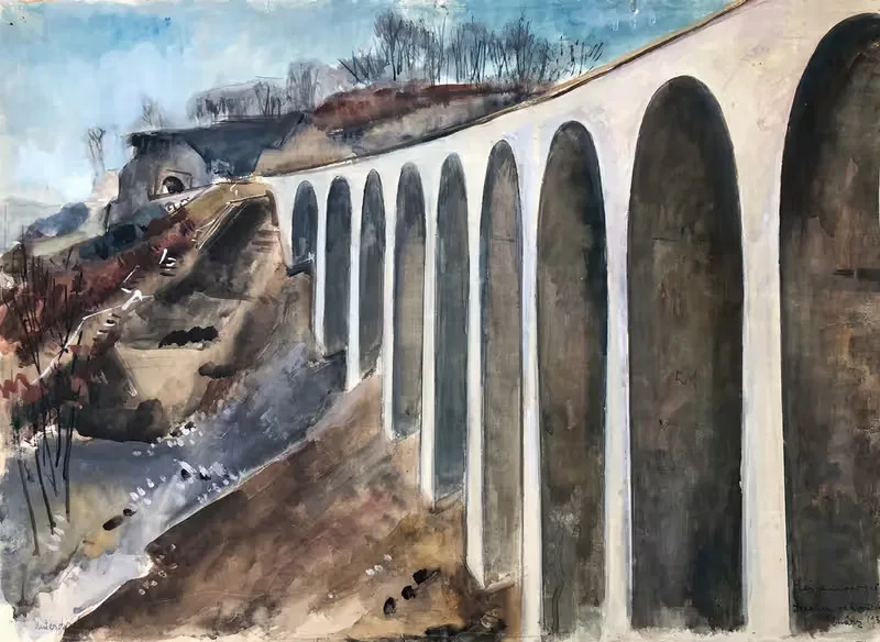 Drachenlochbrücke am Drackensteiner Hang — Otto Geigenberger