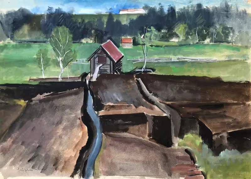 Moorlandschaft bei Elbach am Schliersee — Otto Geigenberger