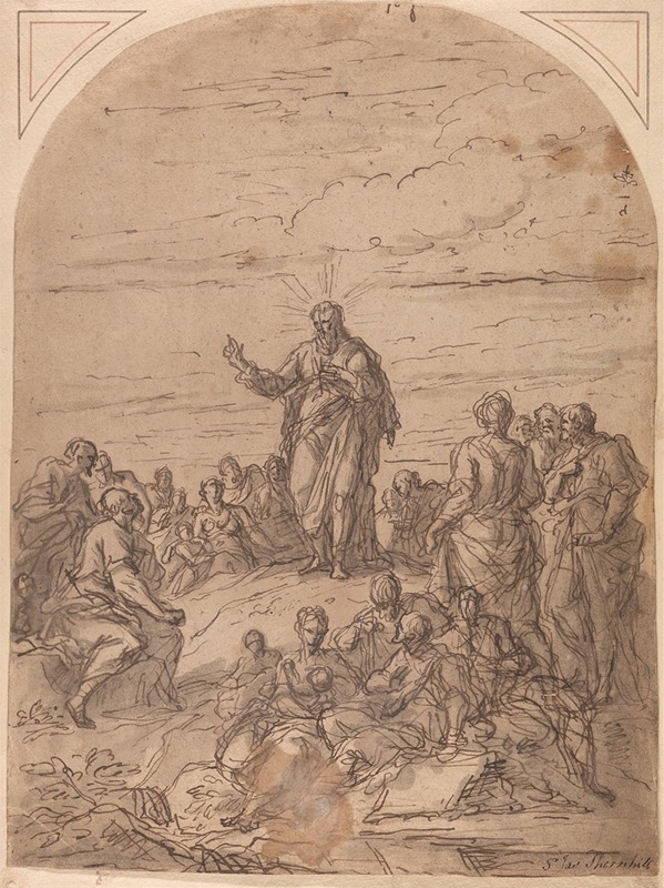The Sermon on the Mount by Sir James Thornhill — digital art print download
