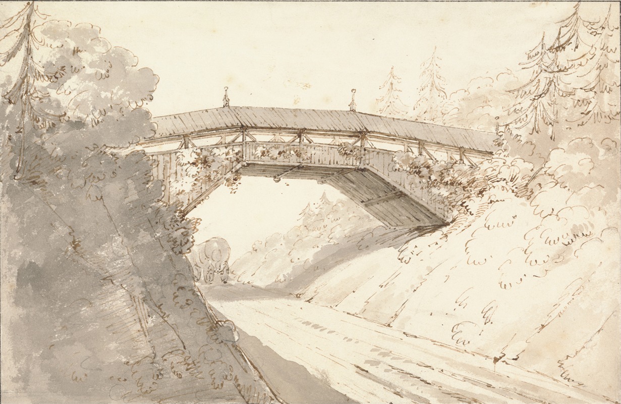 Design for Covered Bridge over the Great Western Road — Sir Jeffry Wyatville