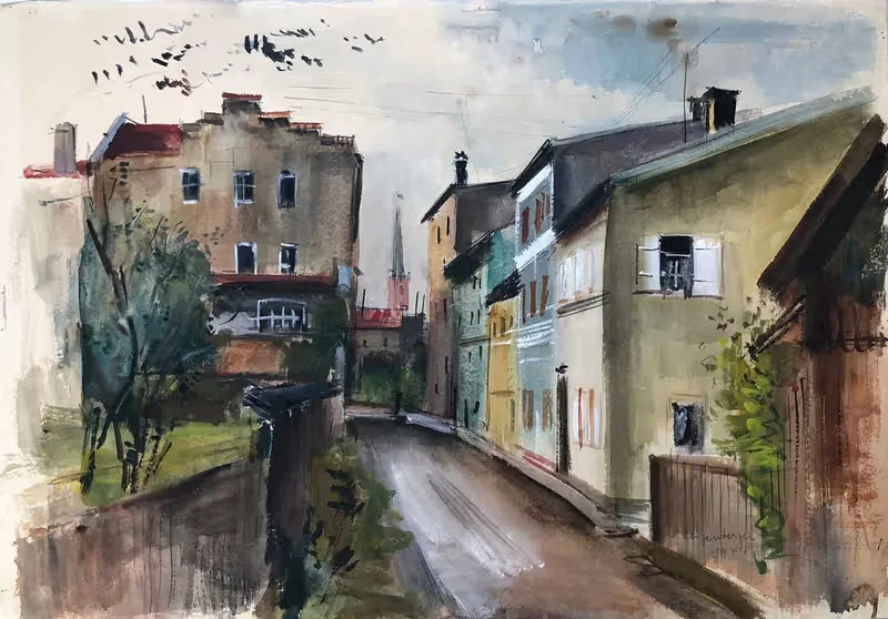 Водяная крепость на Инне by Отто Гейгенбергер, 1944 — digital art print download
