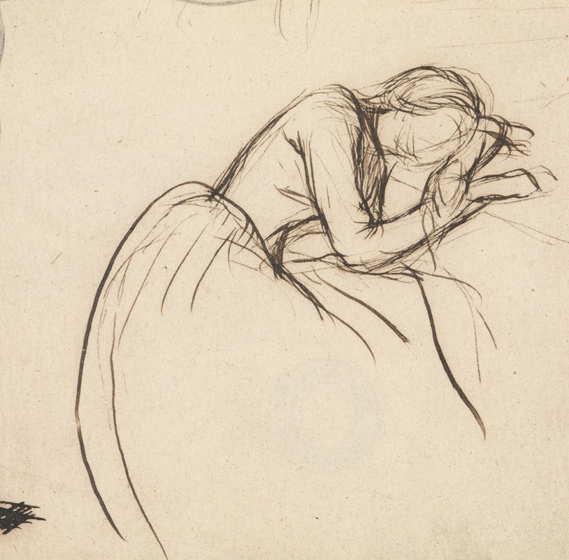 A Woman Bowed in Grief — Sir John Everett Millais