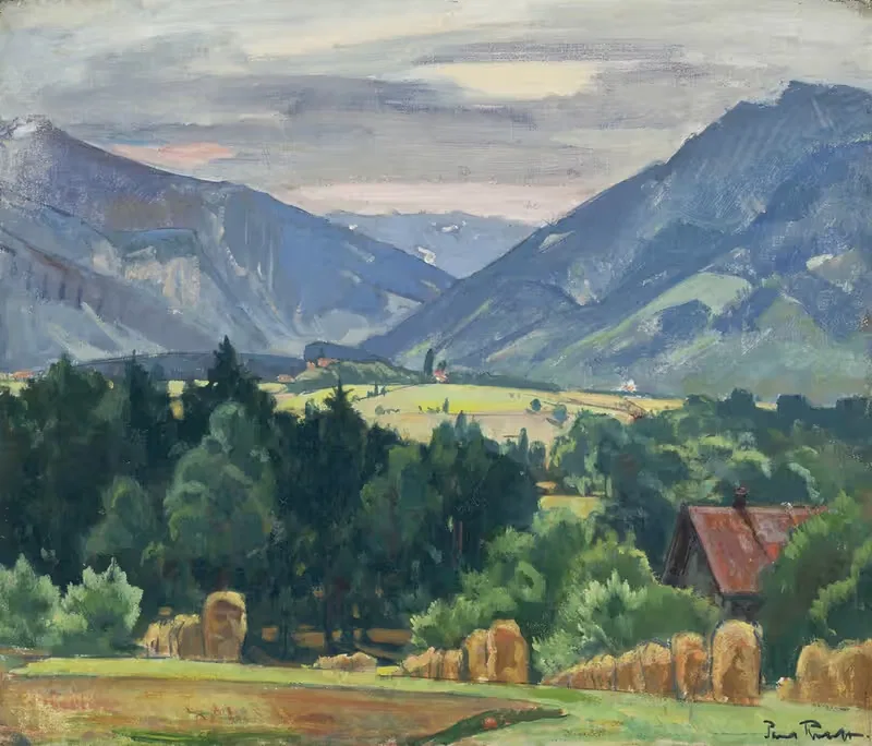 Blick ins Aschauer Tal by Paul Roloff, 1934 — digital art print download