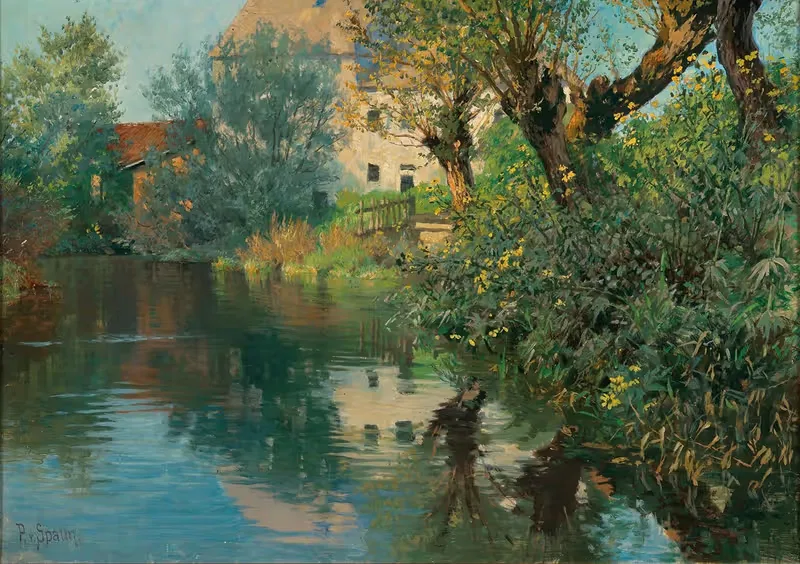 A Creek in Spring by Paul Von Spaun — digital art print download