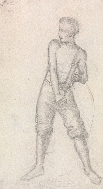 Study of a Youth by Сэр Джон Эверетт Милле — digital art print download