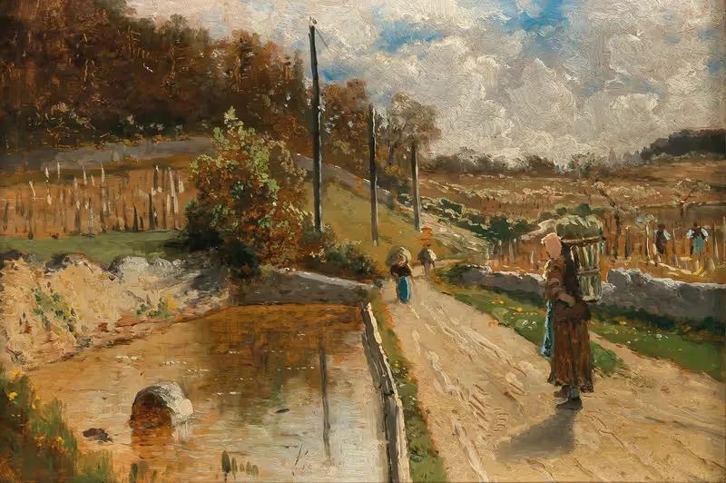 Работники в винограднике, Самуа by Теодор фон Хёрманн, 1886-1887 — digital art print download