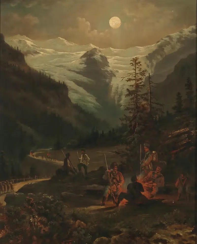 On Guard (Trafoi Glacier on the Stelvio Pass) — Theodor Von Hörmann