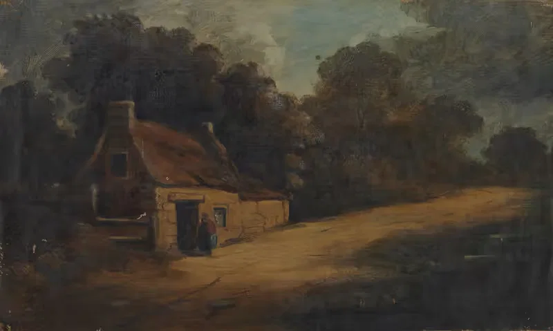 Cottage in Landscape by Thomas Barker Of Bath — digital art print download