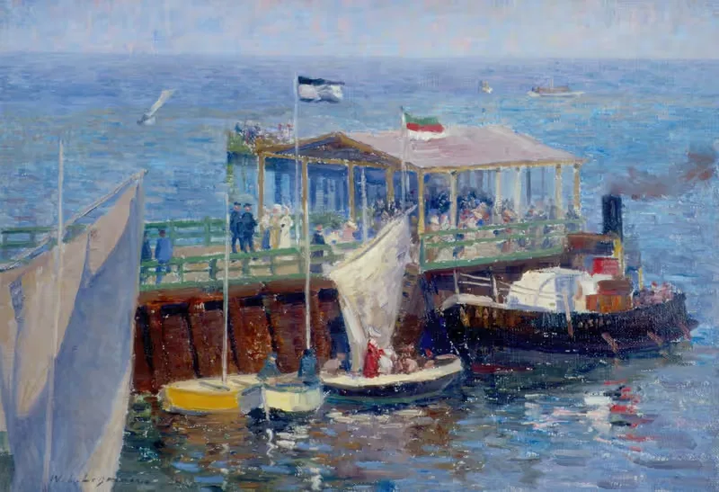 Воскресный полдень на Гельголанде by Вильгельм Людвиг Леманн, 1905 — digital art print download