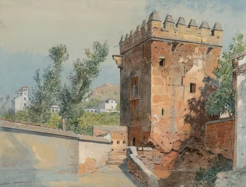 View from the Alhambra, Spain by William Stanley Haseltine — digital art print download