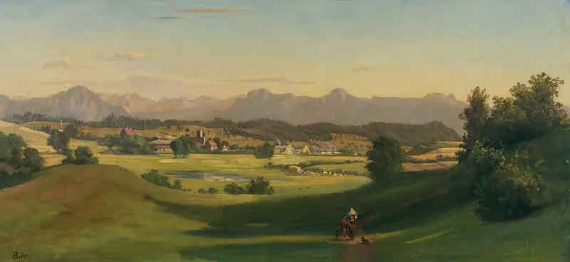 Landschaft bei Murnau by Adolf Heinrich Lier — digital art print download