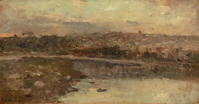 Аллиер у Пон-дю-Шато by Альбер Лебур, 1884 — digital art print download