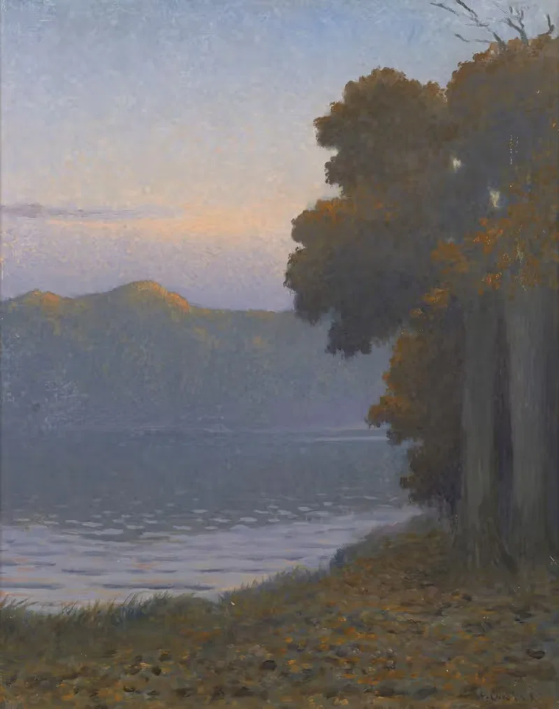 Le soir sur l'étang by Alphonse Osbert — digital art print download
