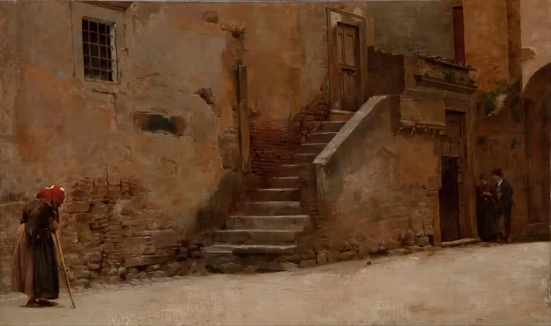 Улица в Италии by Белмиро де Алмейда — digital art print download