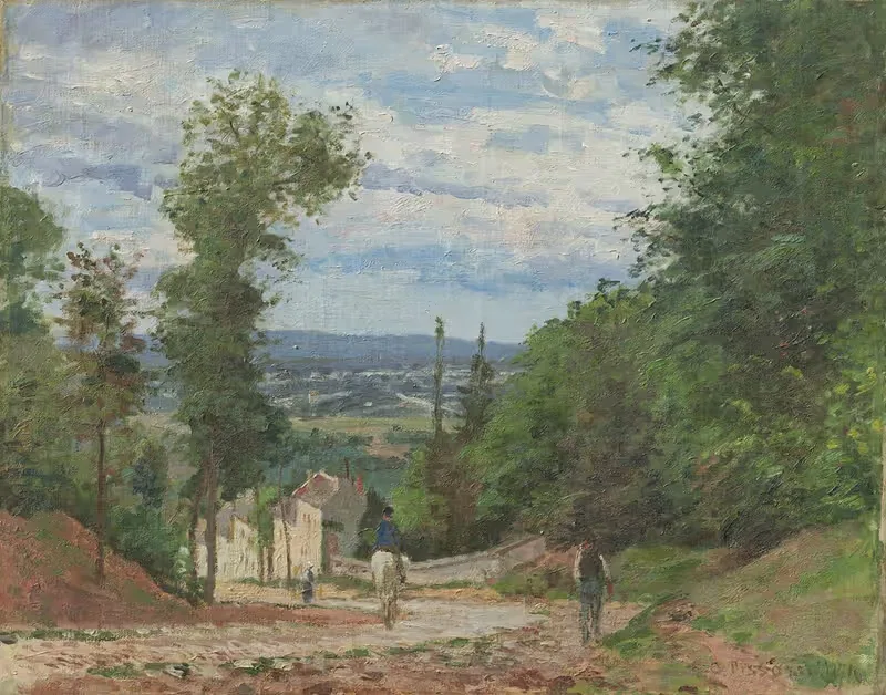 La Route de Marly, Louveciennes — Camille Pissarro