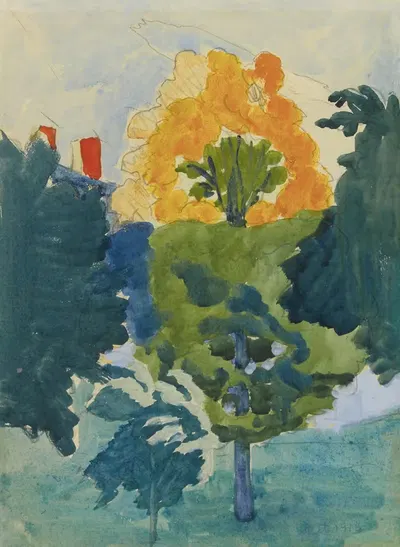 Закат by Чарльз Эфраим Бёрчфилд, 1916 — digital art print download