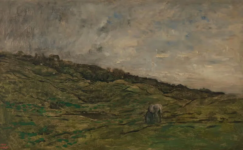 Pastures at Graves near Villerville (Normandy) — Charles François Daubigny