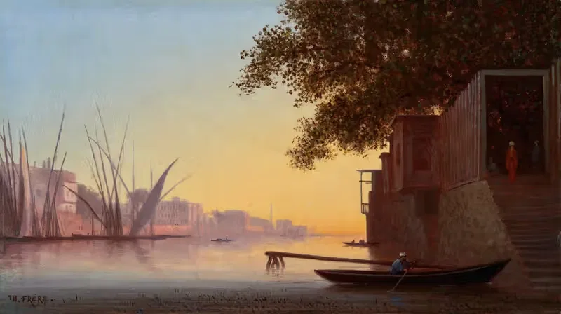 Дау на Ниле by Шарль Тэодор Фрер — digital art print download