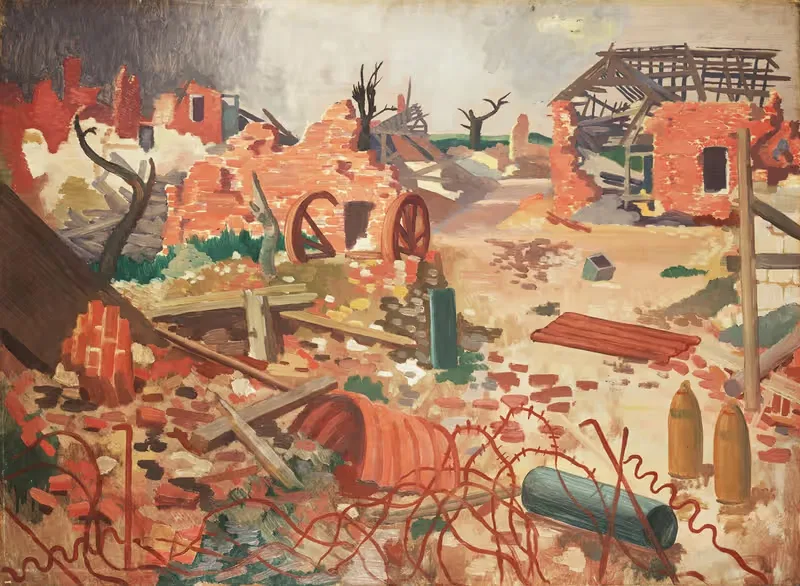 Эта деревня меняла владельцев пять раз во время войны by Колин Гилл, 1918 — digital art print download