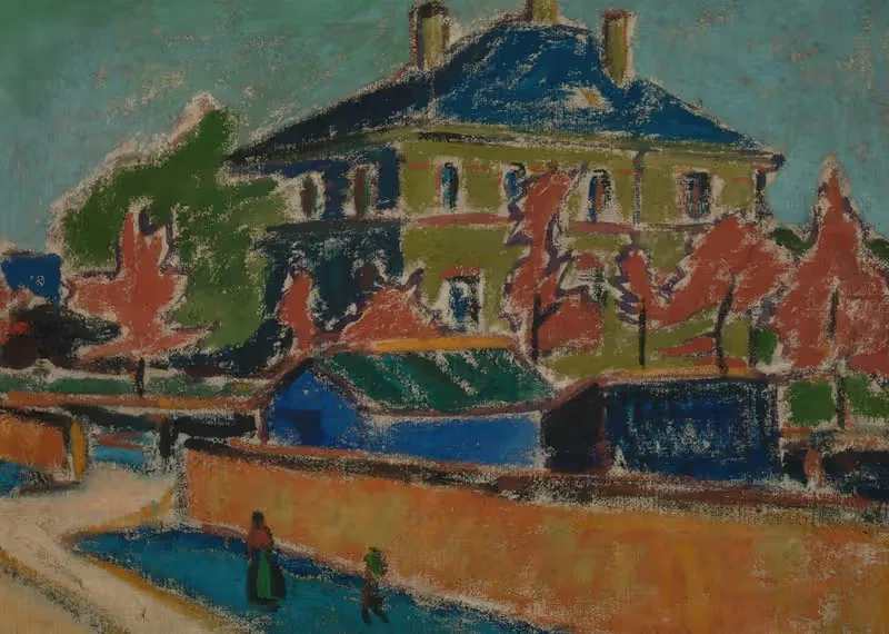 Villa in Dresden by Ernst Ludwig Kirchner — digital art print download