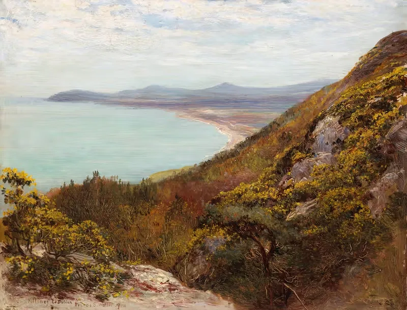 Залив Киллини, вид на Брей by Фрэнсис С. Уокер, 1904 — digital art print download