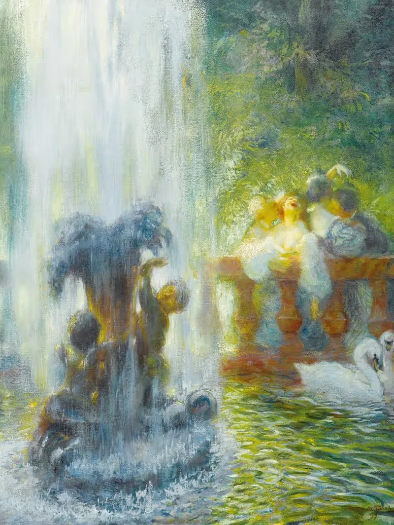 Счастливая компания by Гастон Ла Туш, 1899 — digital art print download