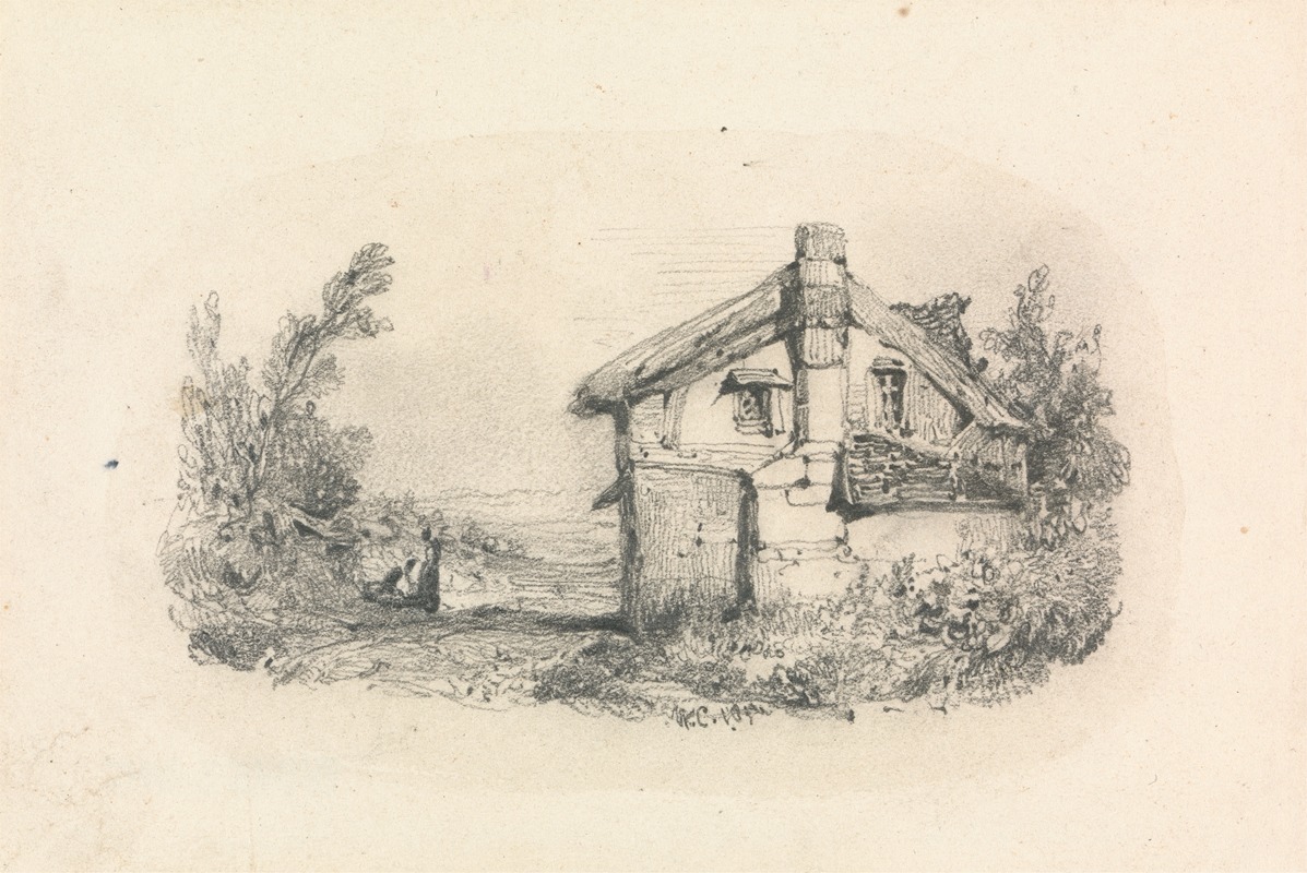 Cottage in a Landscape by Уильям Кэллоу — digital art print download