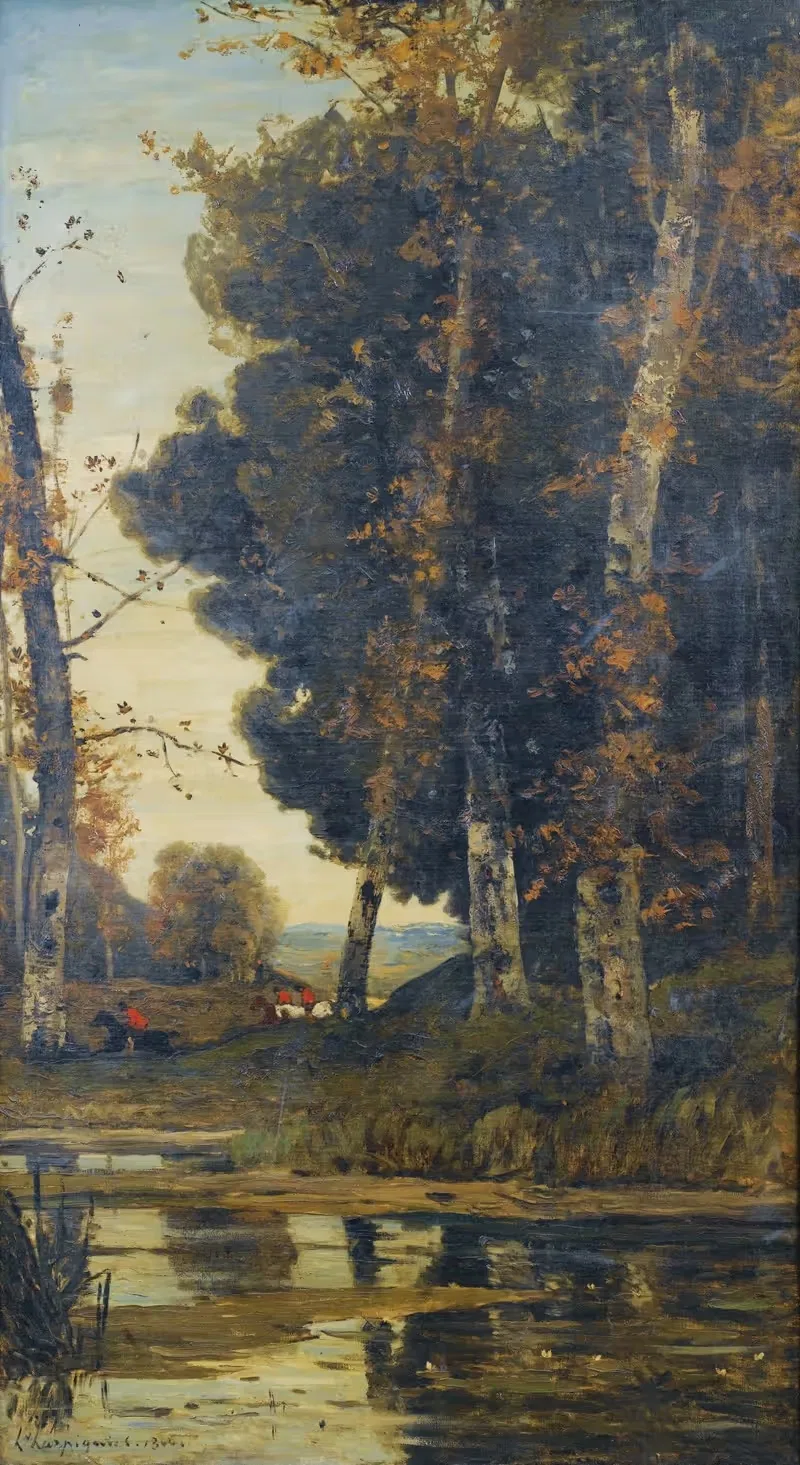 Сцена охоты с собаками by Анри-Жозеф Арпиньи, 1866 — digital art print download