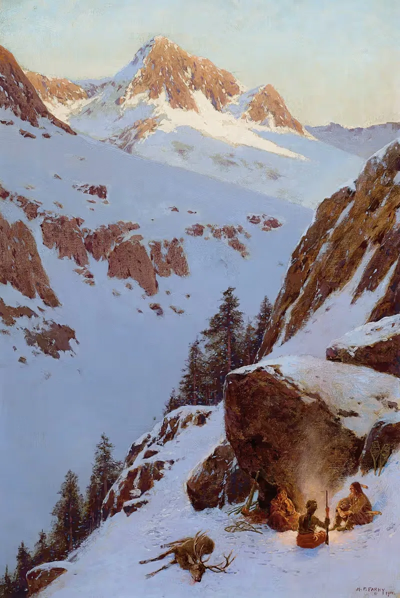 The Day is Done by Henry Farny, 1911 — digital art print download