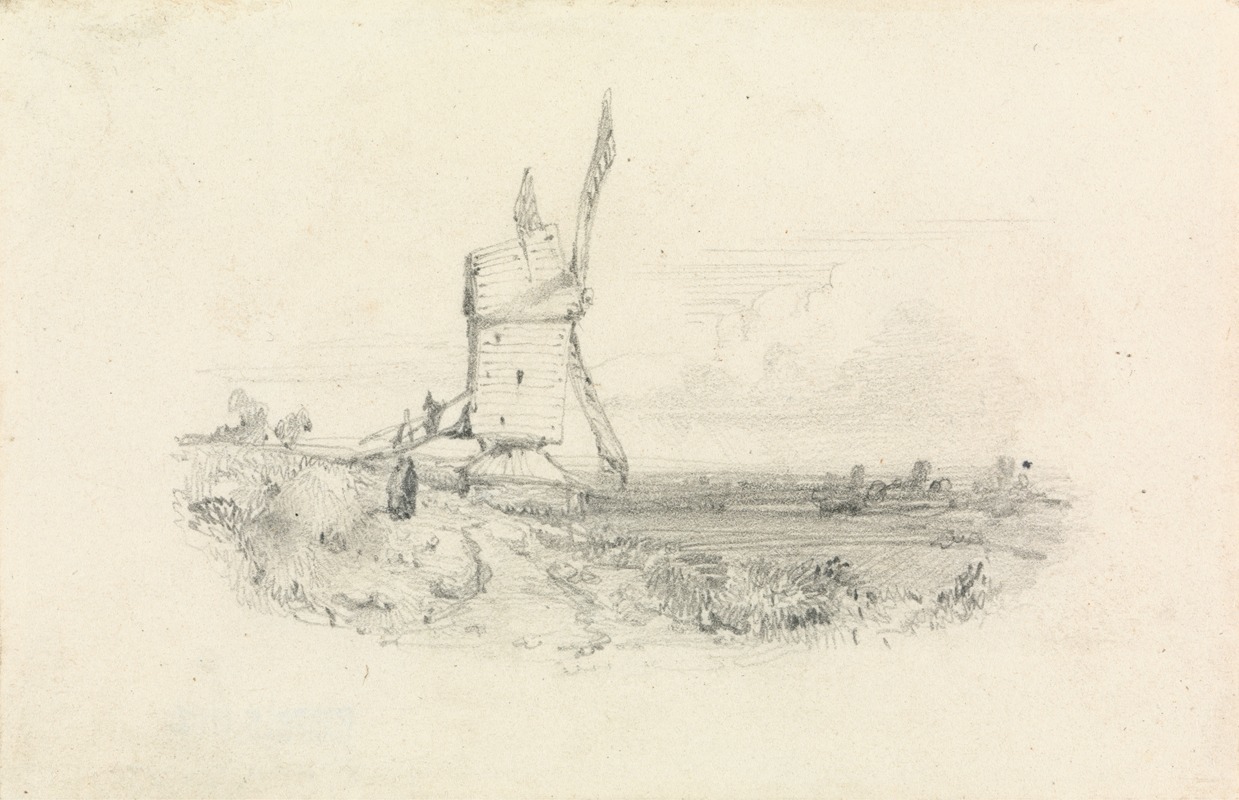 Windmill by William Callow — digital art print download