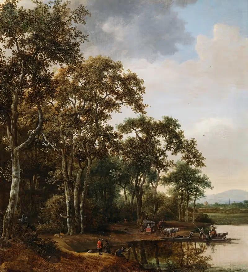 The Ferry Boat by Jan Lagoor, 1655 — digital art print download