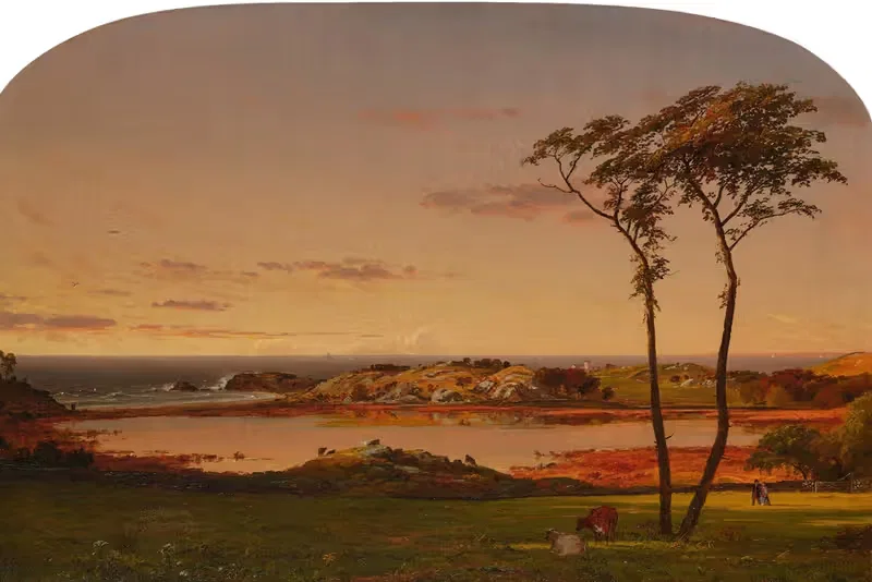 Фонтанящий камень, Ньюпорт, Род-Айленд by Джаспер Фрэнсис Кропси, 1856 — digital art print download