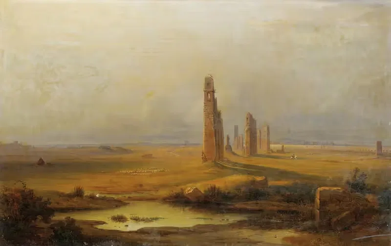 Вид на разрушенный акведук by Иоганн-Рудольф Бюльман, 1843 — digital art print download